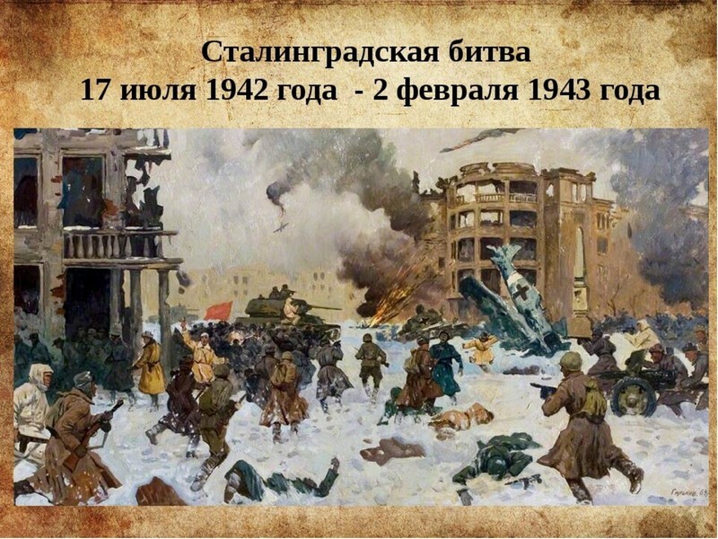 Урок мужества «Сталинград! Город, совершивший великий подвиг!».